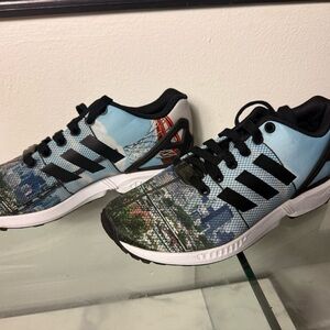 Adidas Skyline Graphic Sneakers with Black Accents